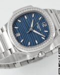 PPF Factory Replica Patek Philippe Nautilus 7118/1200A-001 Blue Dial Diamond Bezel