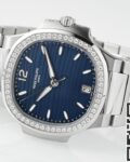 PPF Factory Replica Patek Philippe Nautilus 7118/1200A-001 Blue Dial Diamond Bezel