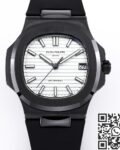 AET Custom Patek Philippe Nautilus Gradient Black Ceramic White Dial