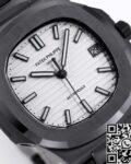 AET Custom Patek Philippe Nautilus Gradient Black Ceramic White Dial