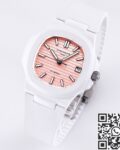 AET Custom Patek Philippe Nautilus Pink Dial White Ceramic