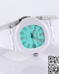 AET Custom Patek Philippe Nautilus Tiffany Blue Dial White Ceramic