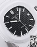 AET Custom Patek Philippe Nautilus Black Dial White Ceramic