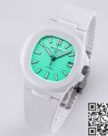 AET Custom Patek Philippe Nautilus Green Dial White Ceramic