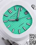 AET Custom Patek Philippe Nautilus Green Dial White Ceramic