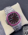 PPF Custom Patek Philippe Nautilus 5711 Red Diamond Gemstone Watch