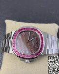 PPF Custom Patek Philippe Nautilus 5711 Red Diamond Gemstone Watch