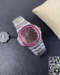 PPF Custom Patek Philippe Nautilus 5711 Red Diamond Gemstone Watch