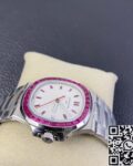 PPF Custom Patek Philippe Nautilus 5711 Red Diamond White Dial Watch