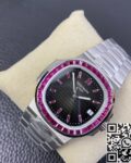 PPF Custom Patek Philippe Nautilus 5711 Red Diamond Black Dial Watch