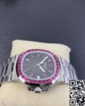 PPF Custom Patek Philippe Nautilus 5711 Red Diamond Black Dial Watch