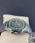 PPF Custom Patek Philippe Nautilus 5711 Emerald Diamond Green Dial Watch