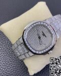 DM Factory Replica Patek Philippe Nautilus 5719/10G-010 Full Diamond Watch