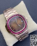 PPF Custom Patek Philippe Nautilus 5711 Red Diamond Rose Gold Watch