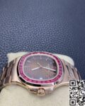 PPF Custom Patek Philippe Nautilus 5711 Red Diamond Rose Gold Watch