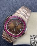 PPF Custom Patek Philippe Nautilus 5711 Red Diamond Rose Gold Watch