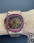 PPF Custom Patek Philippe Nautilus 5711 Red Diamond Rose Gold Watch