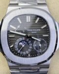 GR Factory Fake Patek Philippe Nautilus 5712 Dark Gray Dial Watches