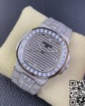 TW Factory Replica Patek Philippe Nautilus 5719/10G-010 Full Diamond Watch