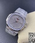 TW Factory Replica Patek Philippe Nautilus 5719/10G-010 Full Diamond Watch