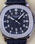 PPF Factory Fake Patek Philippe Aquanaut 5067A-001 Women's Diamond Watch