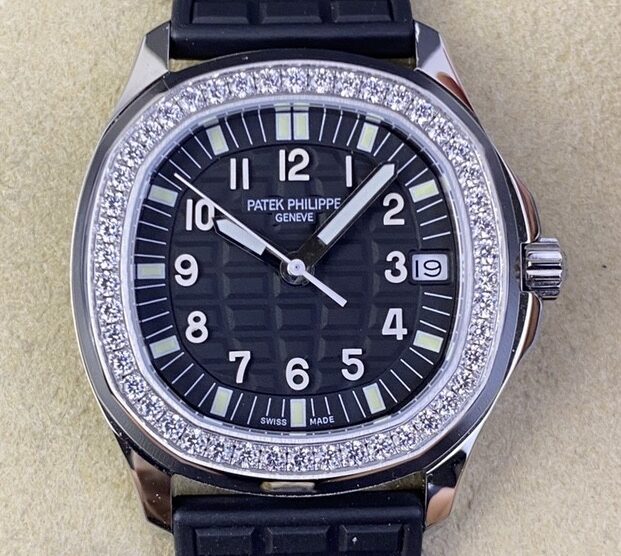 PPF Factory Fake Patek Philippe Aquanaut 5067A-001 Women's Diamond Watch