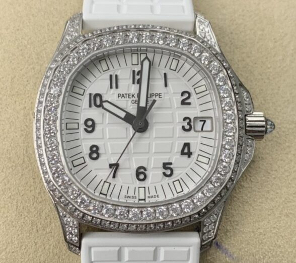 PPF Factory Replica Patek Philippe Aquanaut 5069G-011 Women’s Diamond Watch