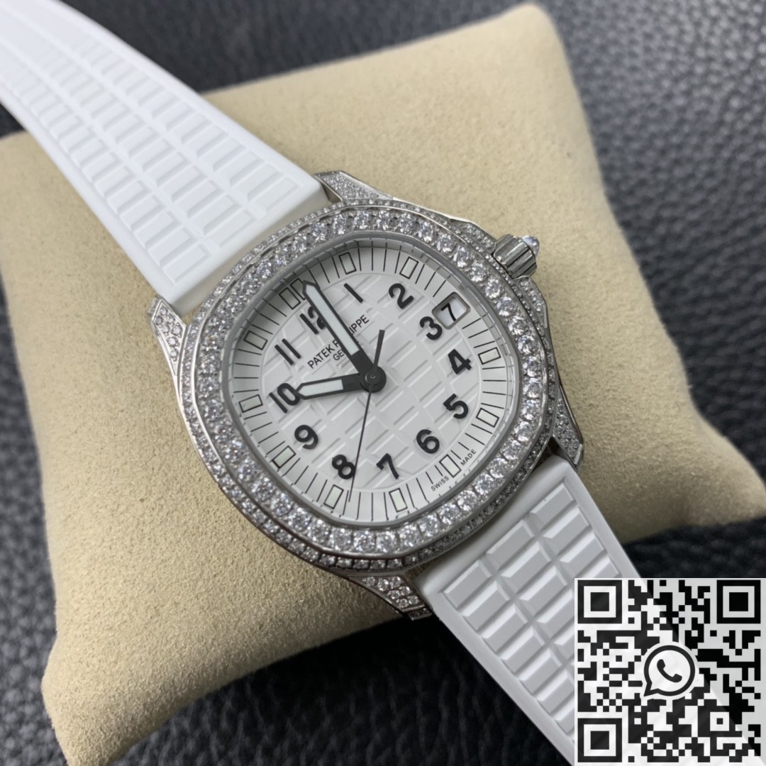 PPF Factory Replica Patek Philippe Aquanaut 5069G-011 Women’s Diamond Watch