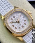 PPF Factory Replica Patek Philippe Aquanaut 5068R-010 Women’s Rose Gold Diamond Watch