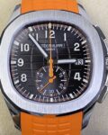 OM Factory Replica Patek Philippe Aquanaut 5968A-001 Orange Rubber Strap