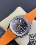 OM Factory Replica Patek Philippe Aquanaut 5968A-001 Orange Rubber Strap