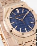 APS Factory Replica Audemars Piguet Royal Oak 15510OR.OO.1320OR.03 Rose Gold Blue Dial Watch