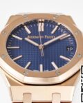 APS Factory Replica Audemars Piguet Royal Oak 15510OR.OO.1320OR.03 Rose Gold Blue Dial Watch