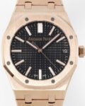 APS Factory Fake Audemars Piguet Royal Oak 15510OR.OO.1320OR.04 Rose Gold Black Dial Watch