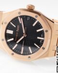 APS Factory Fake Audemars Piguet Royal Oak 15510OR.OO.1320OR.04 Rose Gold Black Dial Watch