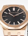 APS Factory Fake Audemars Piguet Royal Oak 15510OR.OO.1320OR.04 Rose Gold Black Dial Watch