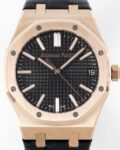 APS Factory Replica Audemars Piguet Royal Oak 15510OR.OO.D002CR.02 Rose Gold Black Dial Watch