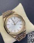 ZF Factory Replica Audemars Piguet Royal Oak 15500 Rose Gold White Dial Watch