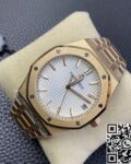 ZF Factory Replica Audemars Piguet Royal Oak 15500 Rose Gold White Dial Watch