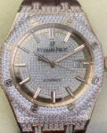 GS Factory Replica Audemars Piguet Royal Oak 15402OR Rose Gold Diamond Watch