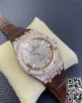 GS Factory Replica Audemars Piguet Royal Oak 15402OR Rose Gold Diamond Watch