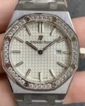 JF Factory Replica Audemars Piguet Royal Oak 67651ST.ZZ.1261ST.01 Silver Diamond Watch