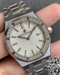 JF Factory Replica Audemars Piguet Royal Oak 67651ST.ZZ.1261ST.01 Silver Diamond Watch