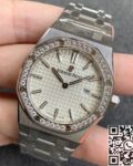 JF Factory Replica Audemars Piguet Royal Oak 67651ST.ZZ.1261ST.01 Silver Diamond Watch