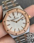 JF Factory Fake Audemars Piguet Royal Oak 67651ST Rose Gold Watches