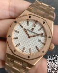 JF Factory Fake Audemars Piguet Royal Oak 67651ST Full Rose Gold Watch