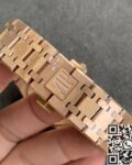 JF Factory Fake Audemars Piguet Royal Oak 67651ST Full Rose Gold Watch