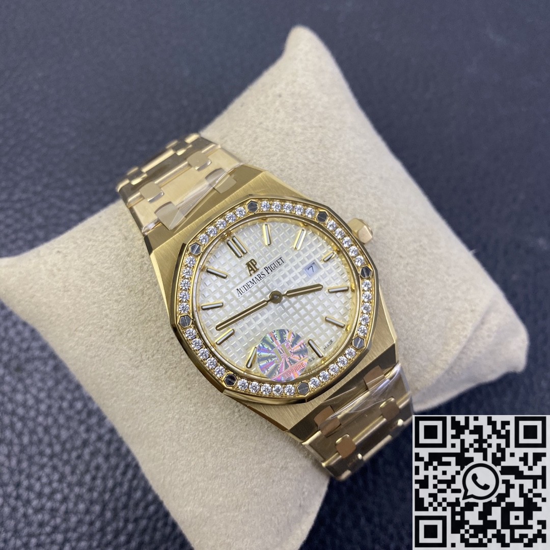 JF Factory Replica Audemars Piguet Royal Oak 67651SR Gold Diamond Watch