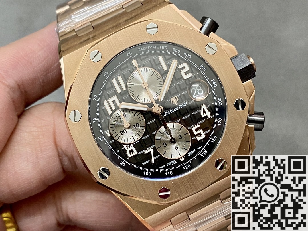 APF Factory Replica Audemars Piguet Royal Oak Offshore 26470OR.OO.1000OR.02 Gray Ruthenium Panda Plate