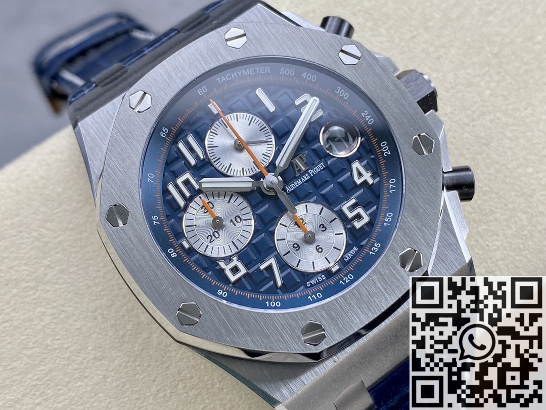 APF Factory Replica Audemars Piguet Royal Oak Offshore 26470ST.OO.A027CA.01 Blue Panda Plate